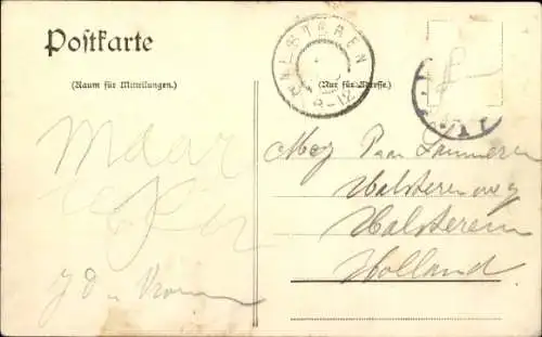 Passepartout Ak Burtscheid Aachen Nordrhein Westfalen, Stadtansicht