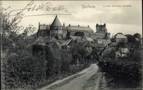 Ak Bad Bentheim in Niedersachsen, Schloss, Südseite
