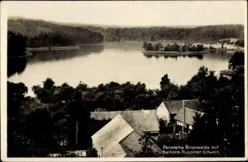 Ak Binenwalde Gühlen Glienicke Neuruppin in Brandenburg, Panorama, Kalksee