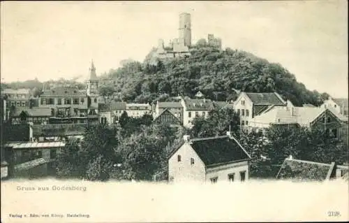Ak Bad Godesberg Bonn am Rhein, Historische Aussicht, Godesburg, Stadtansicht, Verlag Edm. von Kö