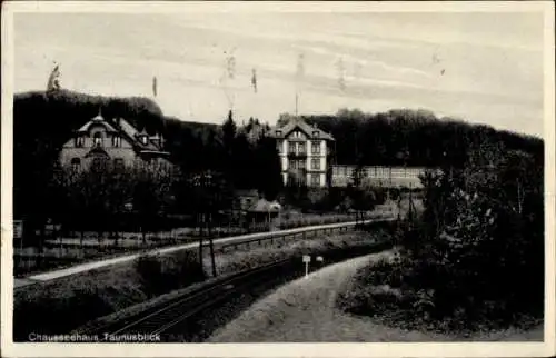 Ak Chausseehaus Wiesbaden in Hessen, Erholungsheim Taunusblick, Chausseehaus Taunusblick, Schwarz