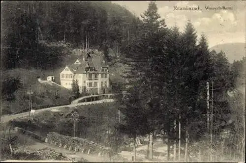 Ak Raumünzach Forbach im Schwarzwald, Wasserfallhotel