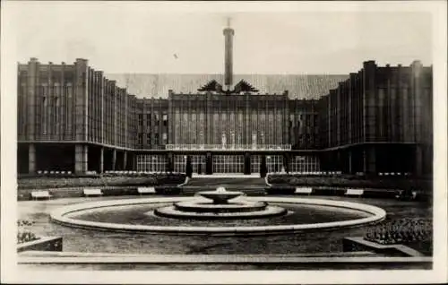 Ak Köln am Rhein, Messehof, Pressa Ausstellung 1928, Vorderansicht, Brunnen