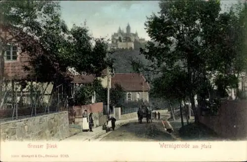 Ak Silstedt Wernigerode am Harz, Grosser Bleek,   Architektur, Landschaft