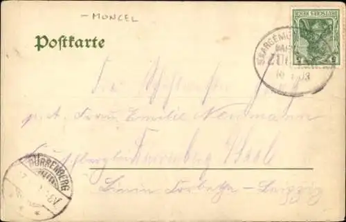 Ak St. Johann Saarbrücken im Saarland, Flussansicht,  Partie a. d. Saar