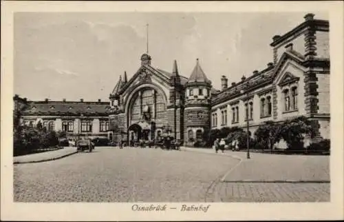 Ak Osnabrück in Niedersachsen, Blick auf den Bahnhof