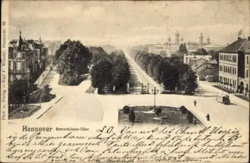 Ak Hannover in Niedersachsen, Herrenhäuser-Allee