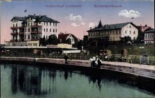 Ak Cuxhaven in Niedersachsen, Kinderspielbassin