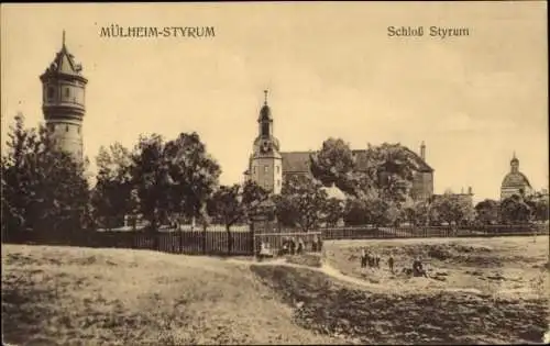 Ak Styrum Mülheim an der Ruhr, Schloss