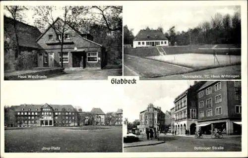Ak Gladbeck im Ruhrgebiet, Tennisplatz TC Haus Wittringen, Bottroper Straße, Jovy Platz