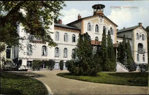 Ak Reinbek in Schleswig-Holstein, Sophiensaal,  Gebäude, gepflegte Gartenanlage, nmotiv