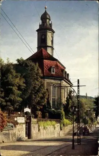Ak Dresden Loschwitz, Kirche, Außenansicht