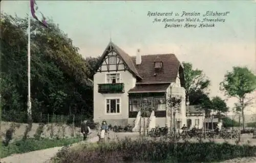 Ak Ahrensburg in Holstein, Restaurant Eilshorst, im Hamburger Wald, Henry Holbeck