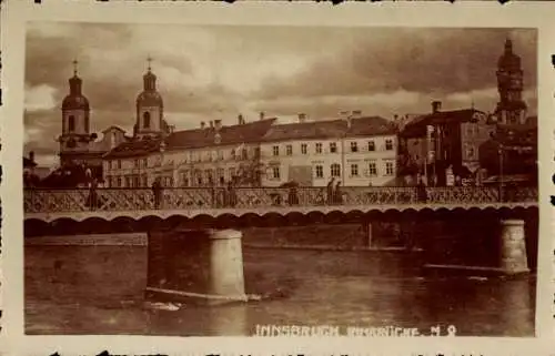 Ak Innsbruck Tirol, Innbrücke