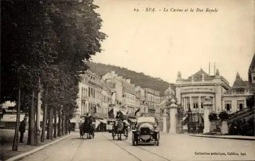 Ak Spa Wallonien Lüttich, Casino, Rue Royale