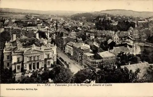 Ak Spa Wallonien Lüttich, Panorama pris de la Montagne Annette et Lubin
