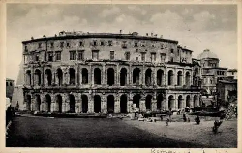 Ak Roma Rom Lazio, Antikes Theater, Ruinen, Eindrücke von Rom