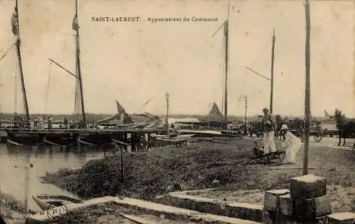 Ak Saint Laurent du Maroni Guyana, Appontement du Commerce