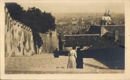 Ak Hradčany Hradschin Praha Prag Tschechien, Gesamtansicht