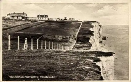 PC Peacehaven East Sussex England, Promenade and Cliffs