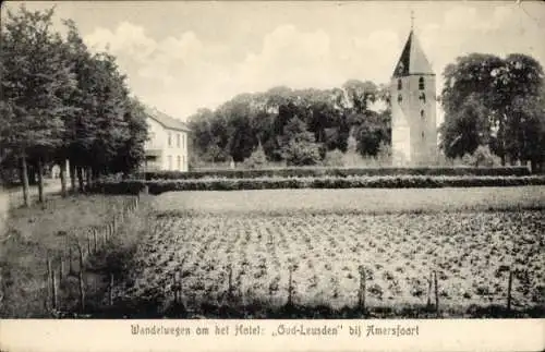 Ak Amersfoort Utrecht Niederlande, Hotel Oud-Leusden, Wanderweg