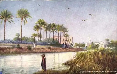 Ak Alexandria Ägypten, The Mahmoudieh Canal, Tuck 7203