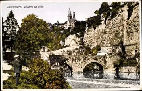 Ak Luxembourg Luxemburg, Fort Thüngen, Trois Gland, Drei Eicheln, Dräi Eechelen,  Rochers du Bock
