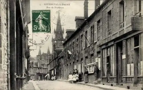 Ak Sourdeval la Barre Manche, Rue de Provence