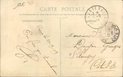CPA Cosne-Nièvre, Rue de 14 Juillet, Poste