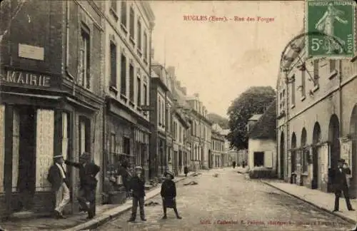CPA Rugles Eure, Rue des Forges