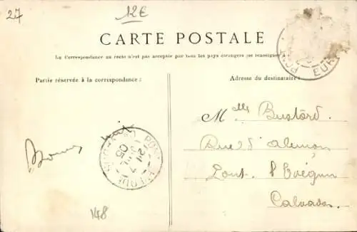 CPA Pont Audemer Eure, Place Vallemont