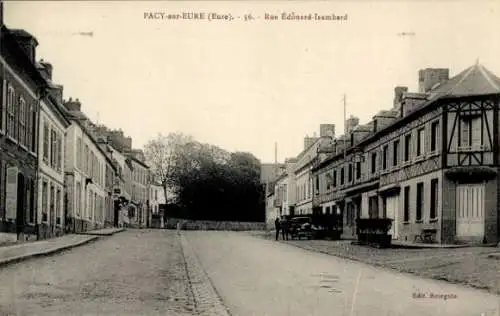 CPA Pacy-sur-Eure Eure, Rue Édouard-Isambard