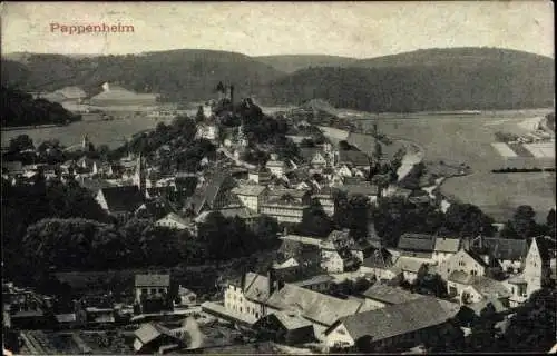 Ak Pappenheim im Altmühltal Mittelfranken, Gesamtansicht