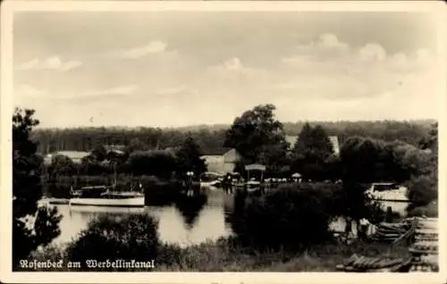 Ak Rosenbeck Schorfheide in der Mark, Am Werbellinkanal