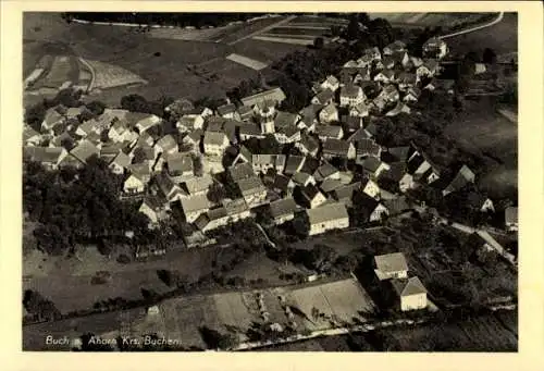 Ak Buch am Ahorn Ahorn in Baden, Fliegeraufnahme