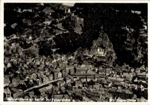 Ak Idar Oberstein an der Nahe, Fliegeraufnahme