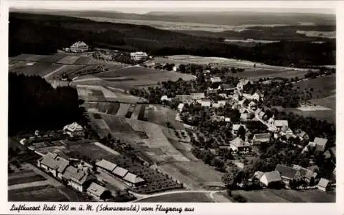 Ak Rodt Loßburg im Schwarzwald, Fliegeraufnahme