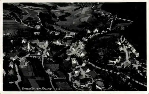 Ak Betzweiler Loßburg im Schwarzwald, Fliegeraufnahme