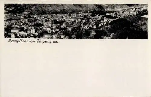 Ak Merzig an der Saar, Fliegeraufnahme