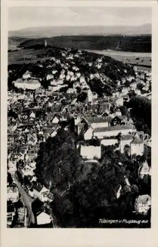 Ak Tübingen am Neckar, Luftaufnahme von   Architektur, Stadtansicht, Flugzeugaufnahme