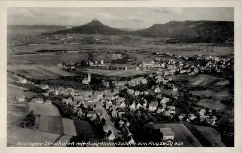 Ak Steinhofen Bisingen im Zollernalbkreis, Burg Hohenzollern, Fliegeraufnahme