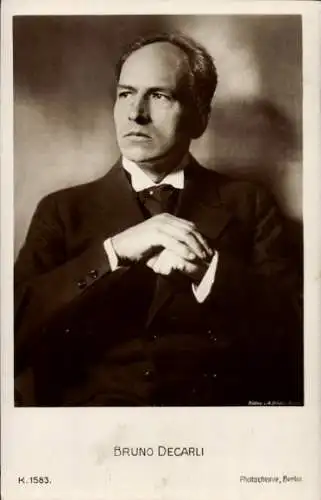 Ak Schauspieler Bruno Decarli, Portrait, PH K 1583
