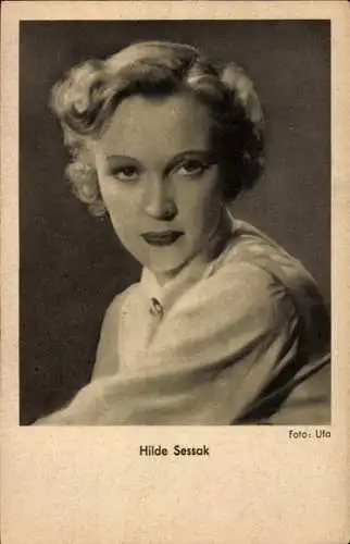 Ak Schauspielerin Hilde Sessak, Portrait