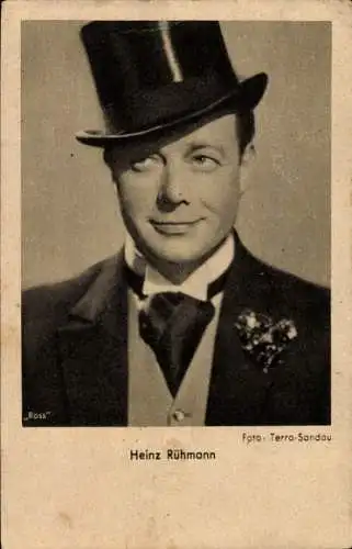 Ak Schauspieler Heinz Rühmann, Portrait