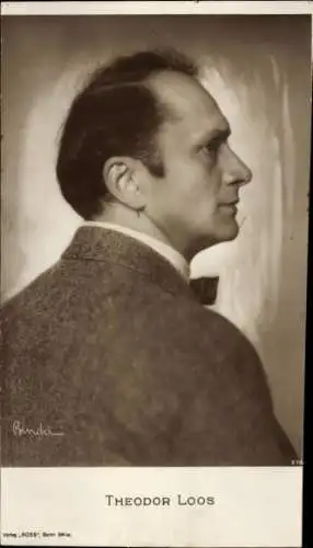 Ak Schauspieler Theodor Loos, Profilansicht