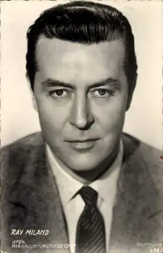 Ak Schauspieler Ray Miland, Portrait