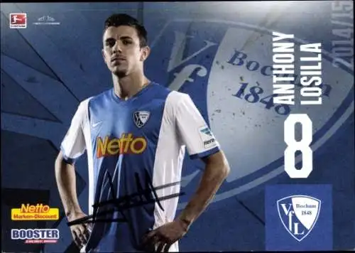 Autogrammkarte Fußballer Anthony Losilla, VFL Bochum, Autogramm