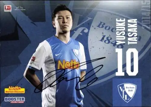Autogrammkarte Fußballer Yusuke Tasaka, VFL Bochum, Autogramm
