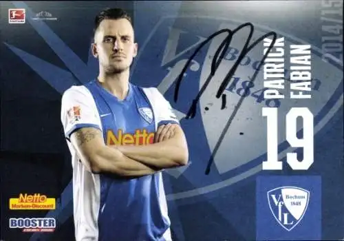 Autogrammkarte Fußballer Patrick Fabian, VFL Bochum, Autogramm