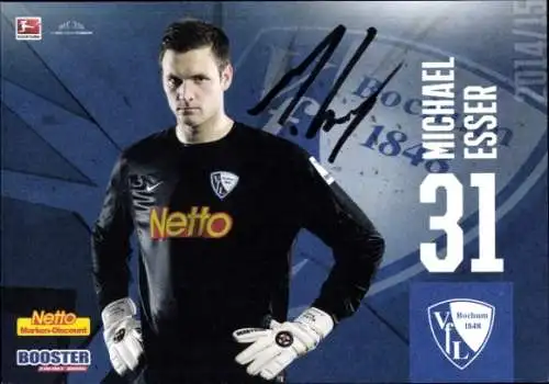 Autogrammkarte Fußballer Michael Esser, VFL Bochum, Autogramm